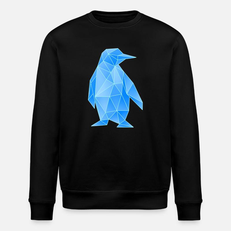 Diamant Pingouin Design Géométrique - Sweat bio ROLLER Stanley/Stella Unisexe - noir
