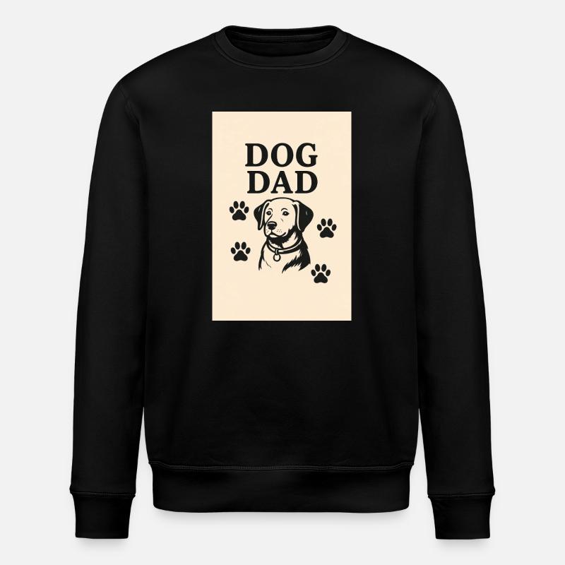 Hund Papa - Stanley/Stella Unisex Bio-Sweatshirt ROLLER - Schwarz