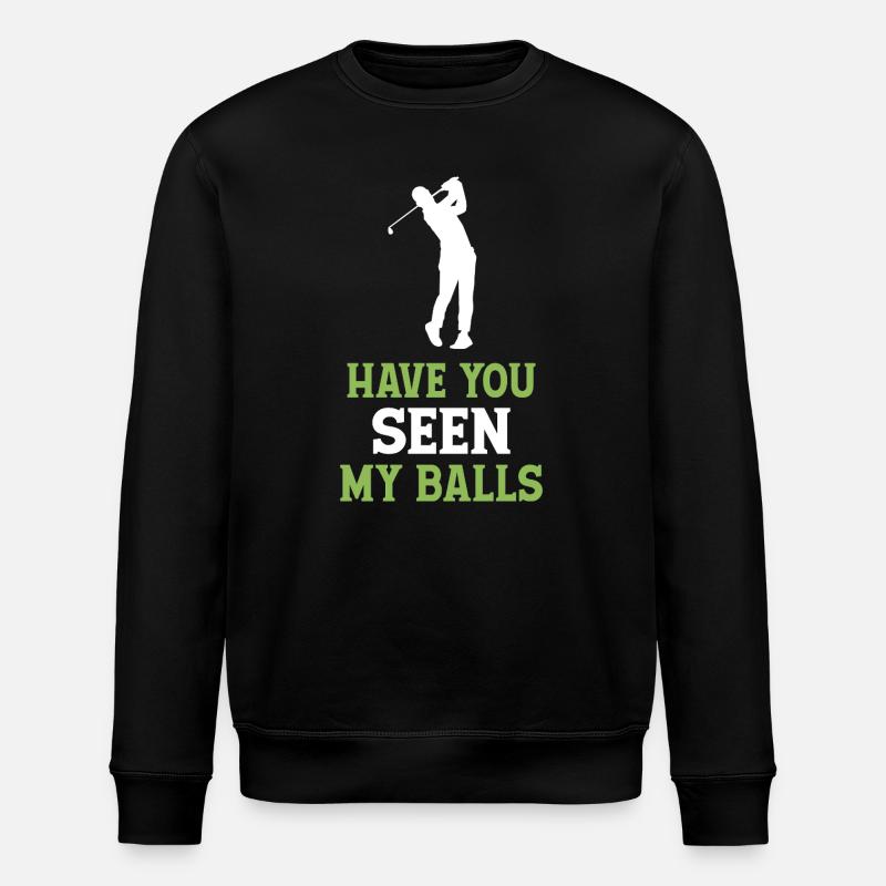 Golf - Avez-vous vu mes balles - Sweat bio ROLLER Stanley/Stella Unisexe - noir