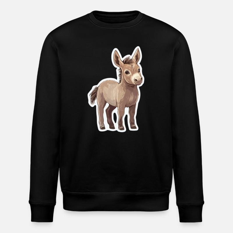 Esel - Stanley/Stella Unisex Bio-Sweatshirt ROLLER - Schwarz