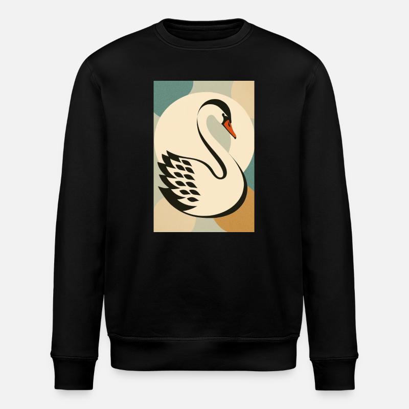 cygne - Sweat bio ROLLER Stanley/Stella Unisexe - noir