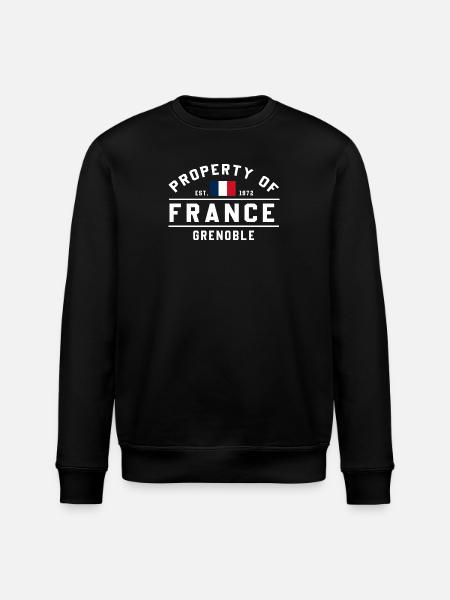 French Real Estate Grenoble - Stanley/Stella ROLLER Unisex Organic Sweatshirt - black