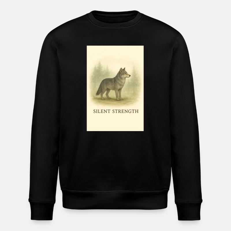 Loup de la Force silencieuse - Sweat bio ROLLER Stanley/Stella Unisexe - noir