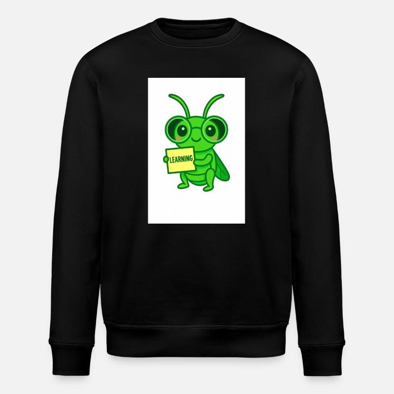 Lernkäfer mit Brille Motiv - Stanley/Stella ROLLER Unisex Organic Sweatshirt - black