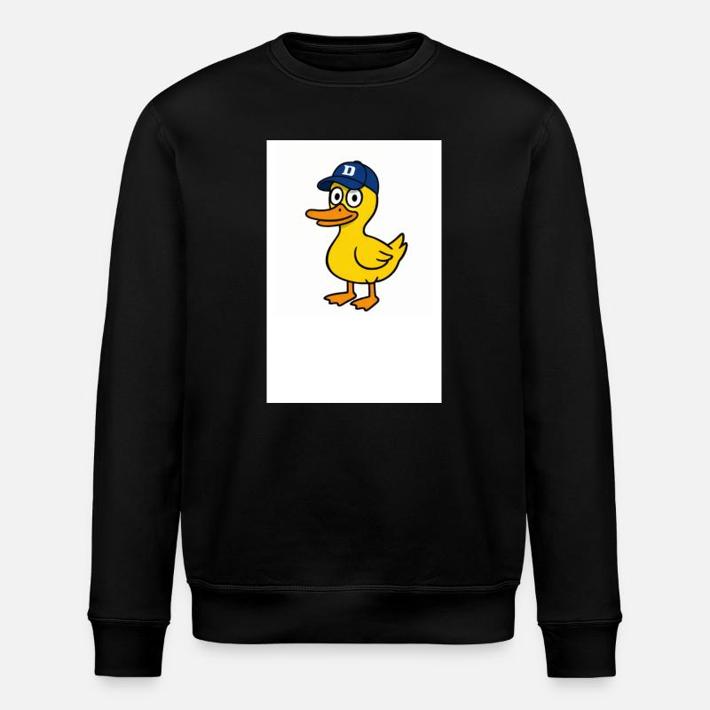 Duck in D Cap - Stanley/Stella ROLLER Unisex Organic Sweatshirt - black