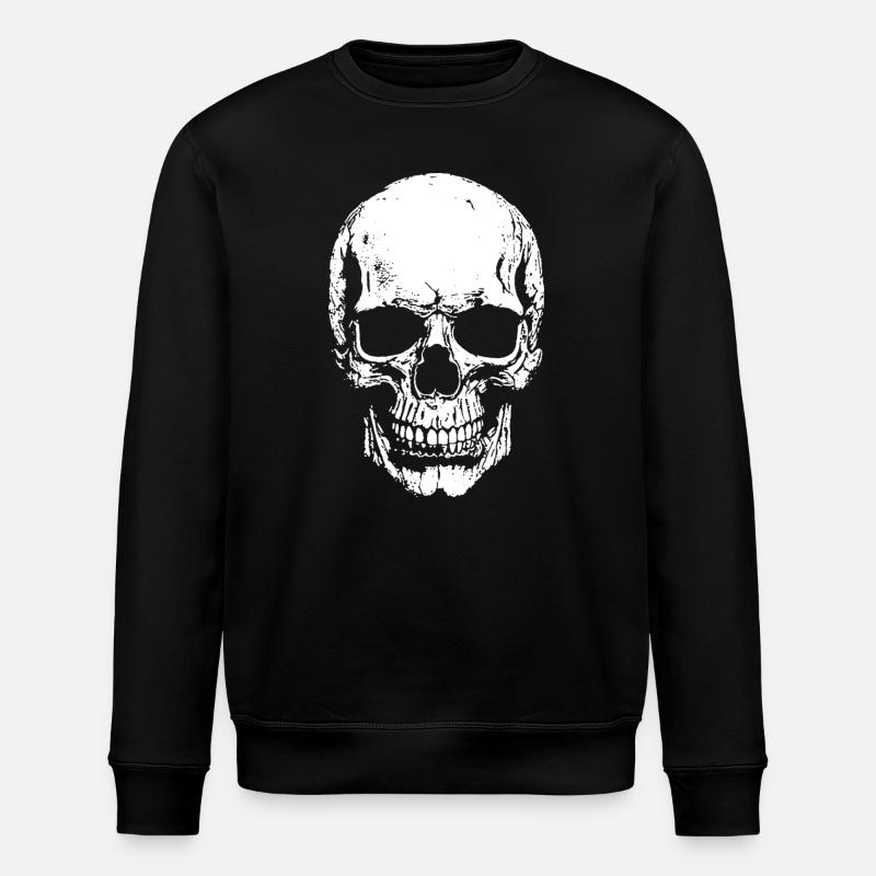 Impression de contraste crânienne - Sweat bio ROLLER Stanley/Stella Unisexe - noir