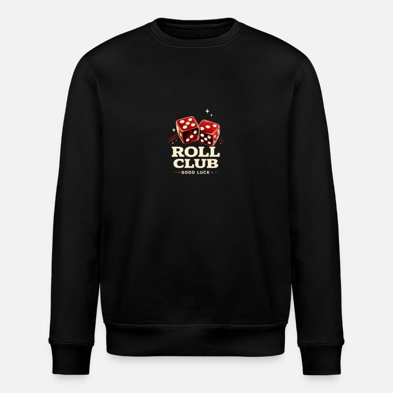 Roll Club Lucky Cubes - Stanley/Stella ROLLER Unisex Organic Sweatshirt - black