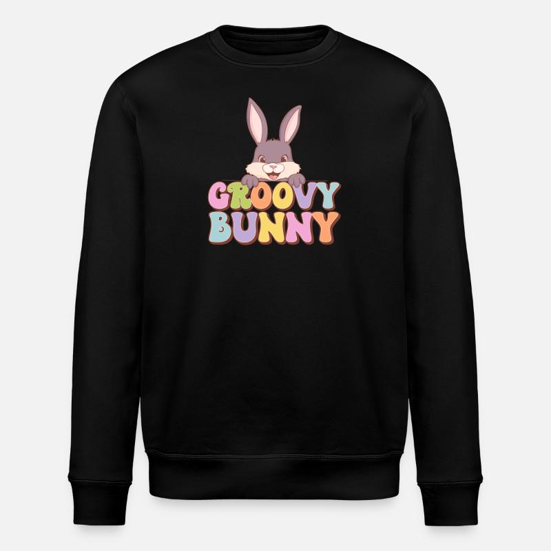 Lapin groovy - Sweat bio ROLLER Stanley/Stella Unisexe - noir