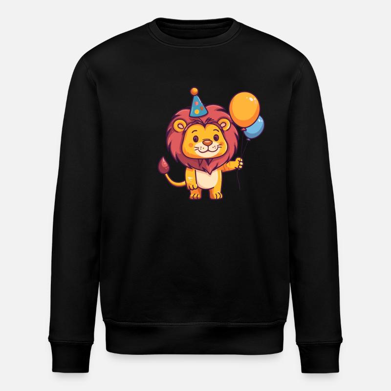 Leo Birthday Comic - Stanley/Stella ROLLER Unisex Organic Sweatshirt - black
