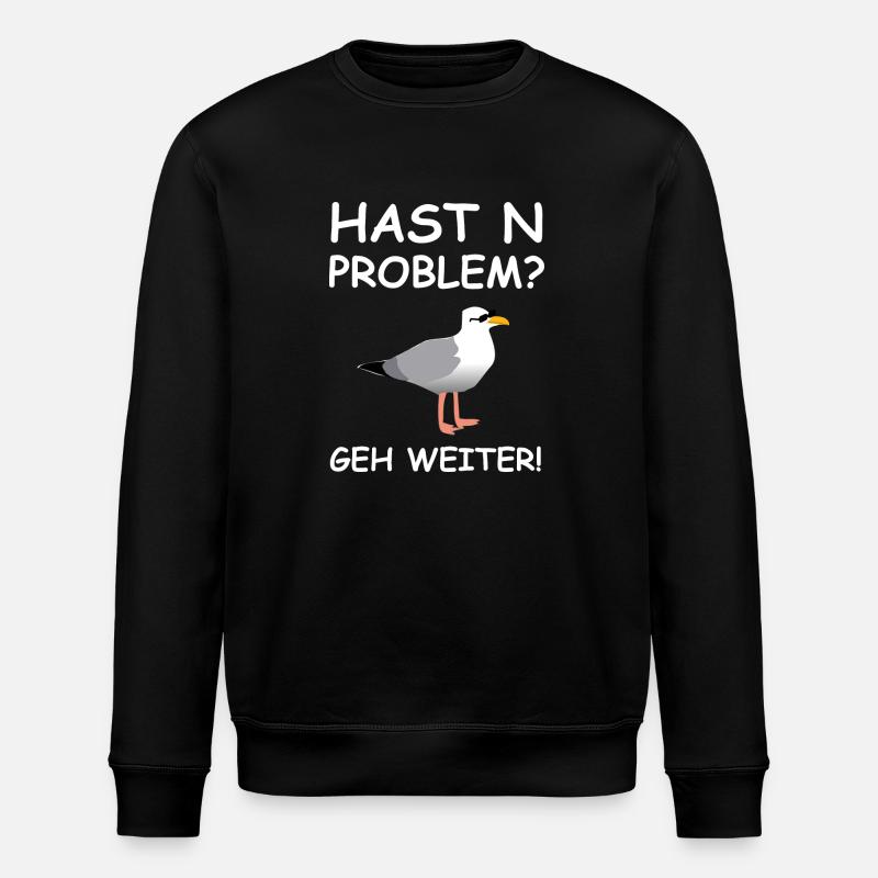 Hamburger Möwe - Stanley/Stella Unisex Bio-Sweatshirt ROLLER - Schwarz