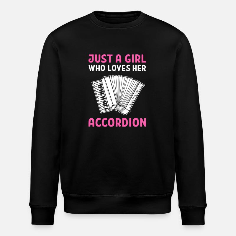 Akkordeon - Stanley/Stella Unisex Bio-Sweatshirt ROLLER - Schwarz