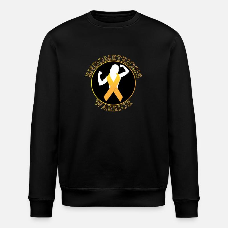 Endometriose-Krieger - Stanley/Stella Unisex Bio-Sweatshirt ROLLER - Schwarz