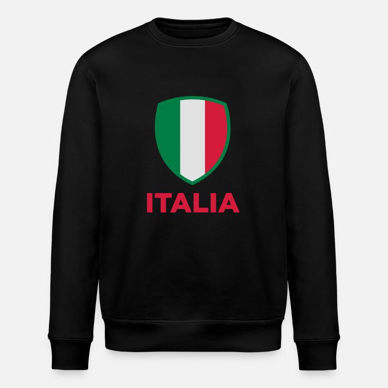 Drapeau national de l Italie - Sweat bio ROLLER Stanley/Stella Unisexe - noir