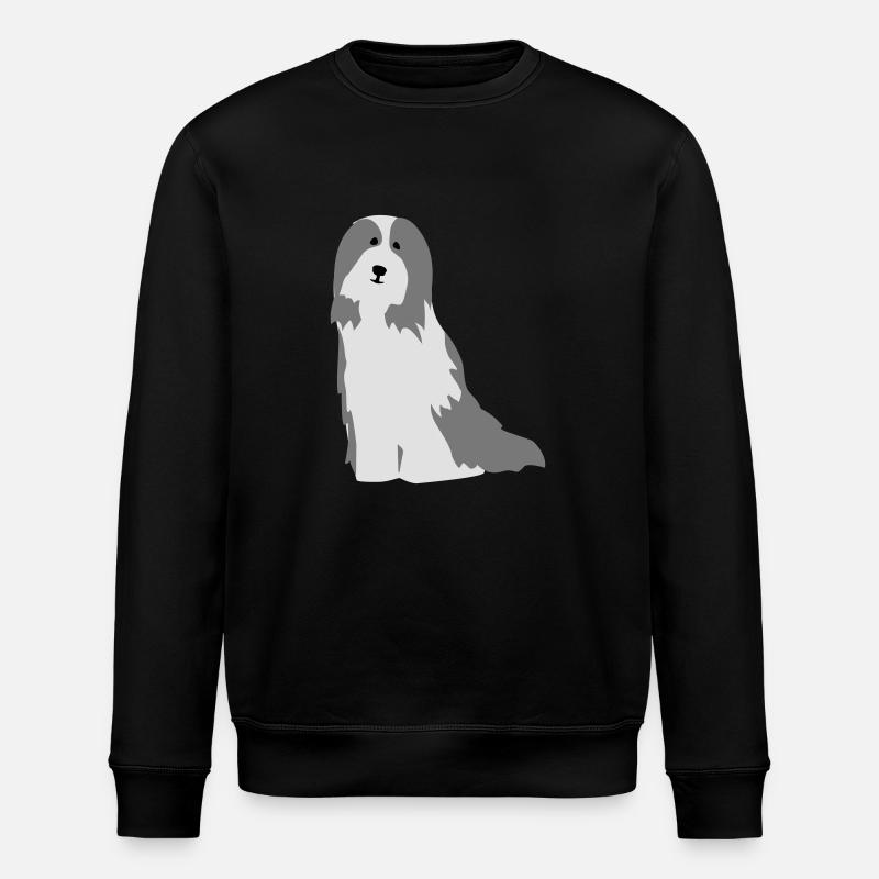 Bearded Collie - Stanley/Stella Unisex Bio-Sweatshirt ROLLER - Schwarz