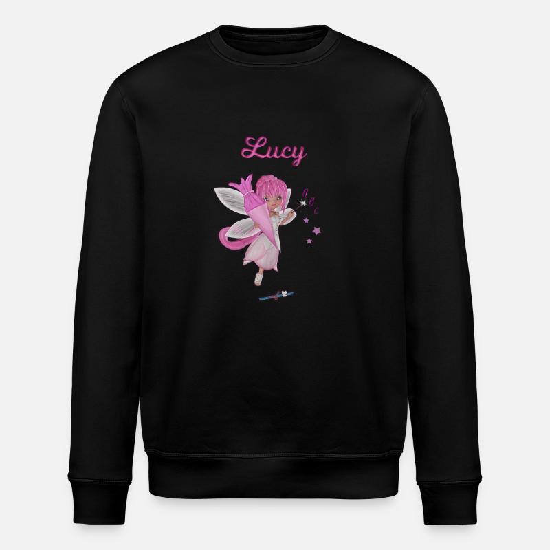 Einschulung Lucy - Stanley/Stella Unisex Bio-Sweatshirt ROLLER - Schwarz