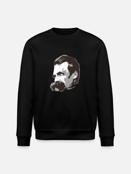 Nietzsche (3farbig) - Stanley/Stella Unisex Bio-Sweatshirt ROLLER - Schwarz