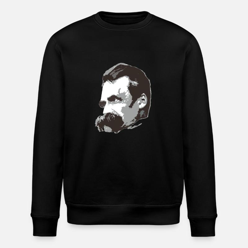 Nietzsche (3farbig) - Stanley/Stella Unisex Bio-Sweatshirt ROLLER - Schwarz