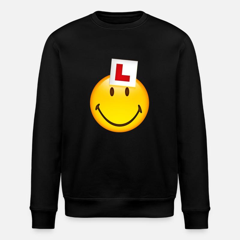 Smiley New Driver - Stanley/Stella ROLLER Unisex Organic Sweatshirt - black