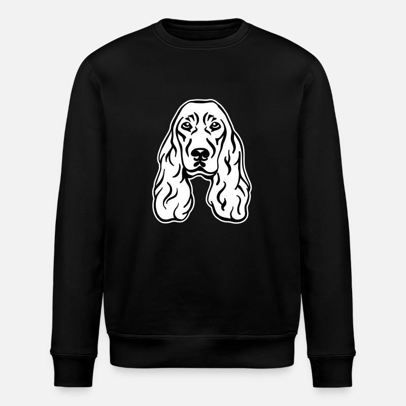 Cocker Spaniel - Stanley/Stella ROLLER Unisex Organic Sweatshirt - black
