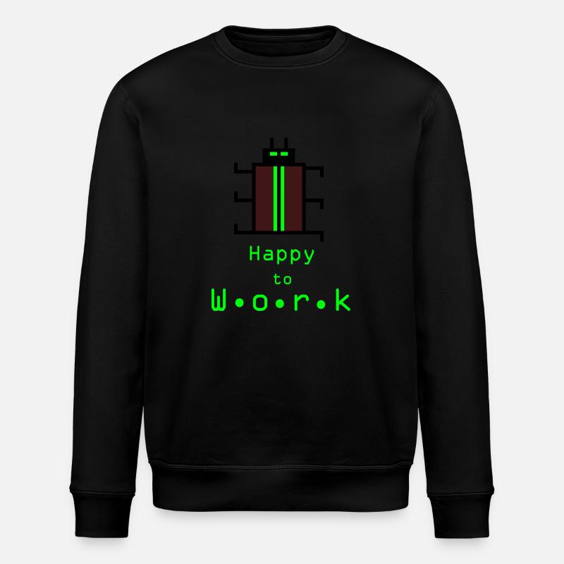 HappyWorkBeetle - Sweat bio ROLLER Stanley/Stella Unisexe - noir