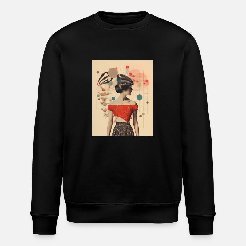 Scorpio collage - Stanley/Stella ROLLER Unisex Organic Sweatshirt - black