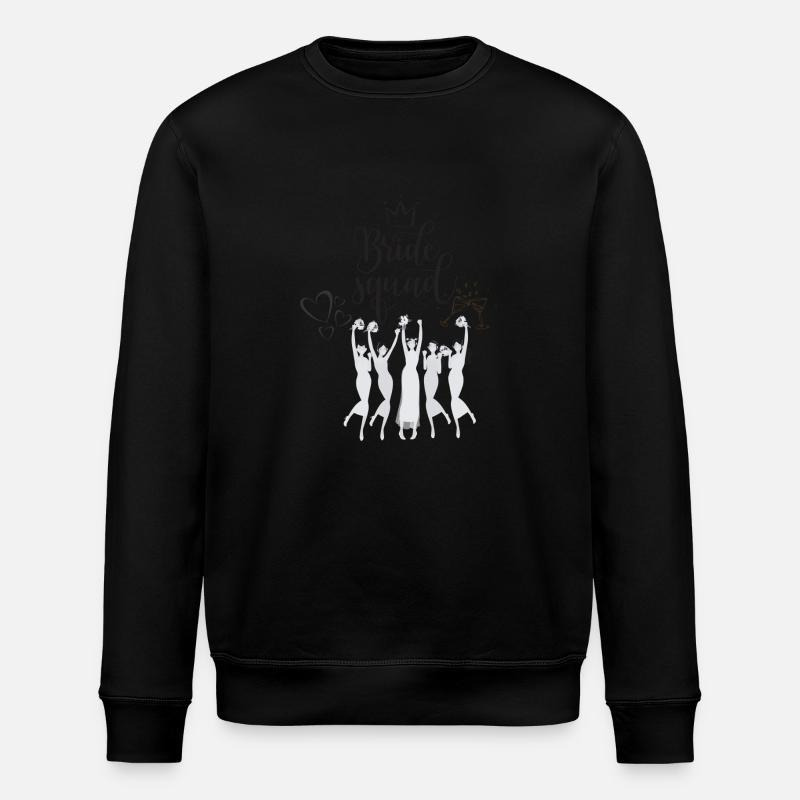 Team Braut - Stanley/Stella Unisex Bio-Sweatshirt ROLLER - Schwarz