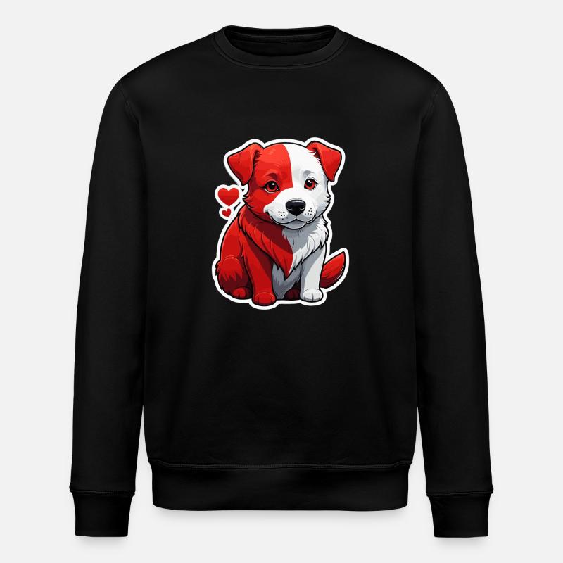 chien rouge - Sweat bio ROLLER Stanley/Stella Unisexe - noir