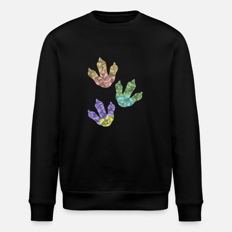 DINOSAURIER-Drucke - Stanley/Stella Unisex Bio-Sweatshirt ROLLER - Schwarz