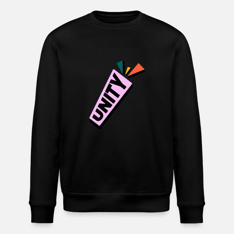 Einheit - Stanley/Stella Unisex Bio-Sweatshirt ROLLER - Schwarz
