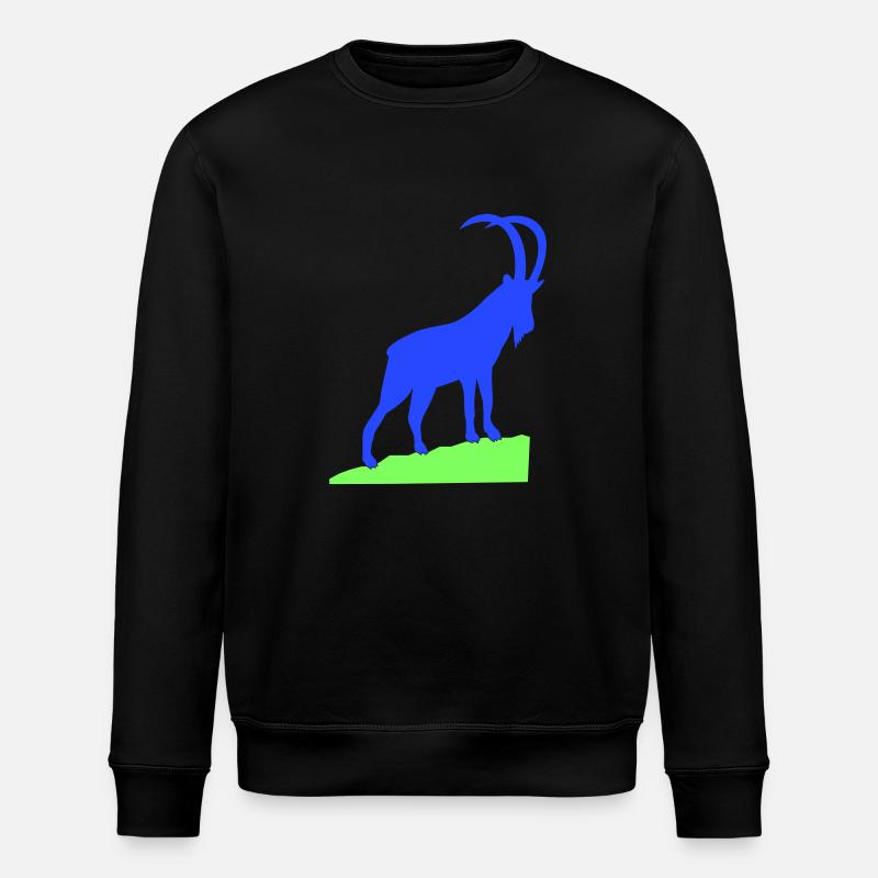 steinbock - Stanley/Stella Unisex Bio-Sweatshirt ROLLER - Schwarz