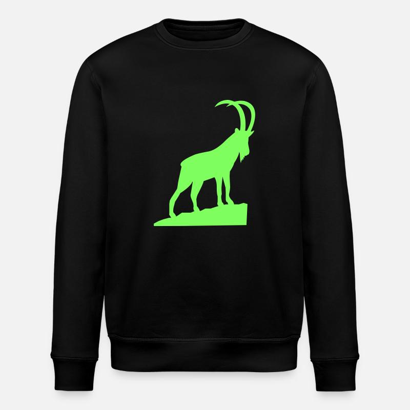 steinbock - Stanley/Stella Unisex Bio-Sweatshirt ROLLER - Schwarz