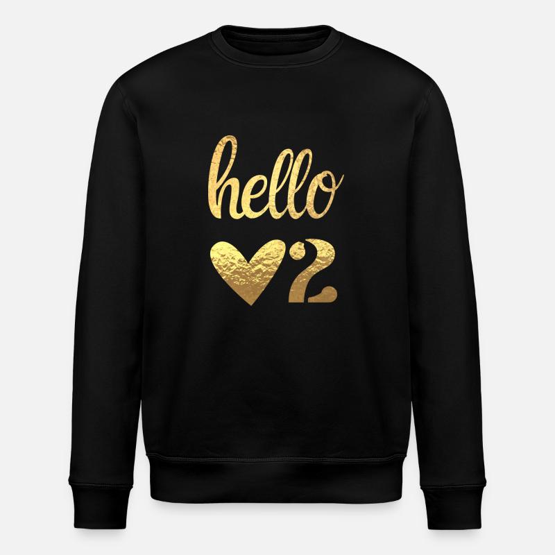 Hello 2 - Stanley/Stella ROLLER Unisex Organic Sweatshirt - black