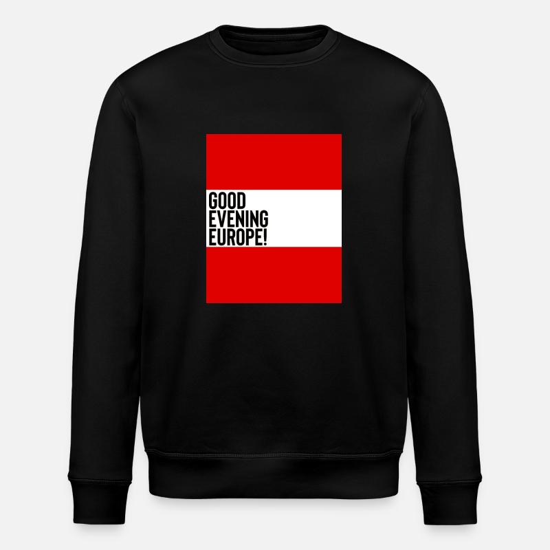 Austria Eurovision - Stanley/Stella ROLLER Unisex Organic Sweatshirt - black