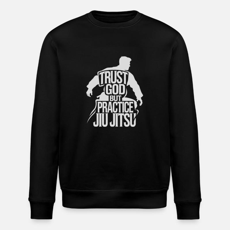 Experience discipline in grappling - Stanley/Stella ROLLER Unisex Organic Sweatshirt - black