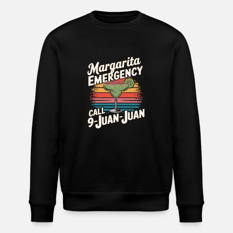 Fun cocktail saying - Stanley/Stella ROLLER Unisex Organic Sweatshirt - black