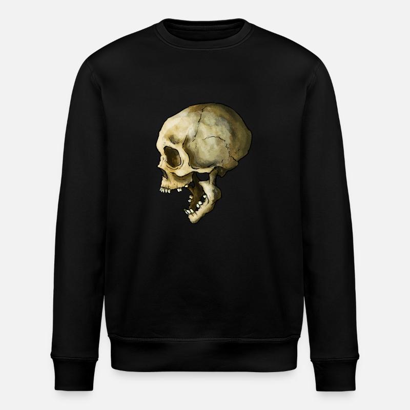 Crâne - Sweat bio ROLLER Stanley/Stella Unisexe - noir