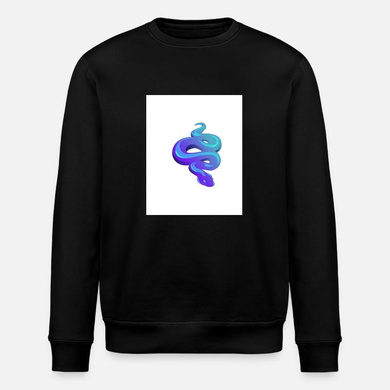 Blue Snake - Stanley/Stella Unisex Bio-Sweatshirt ROLLER - Schwarz