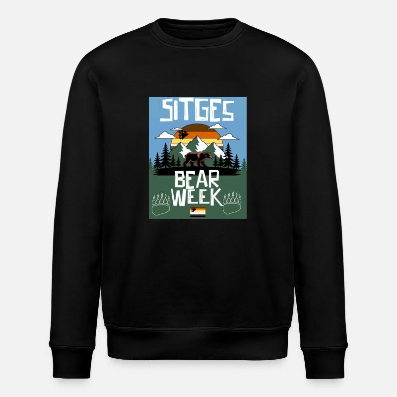 Bärenwoche in Sitges - Stanley/Stella Unisex Bio-Sweatshirt ROLLER - Schwarz