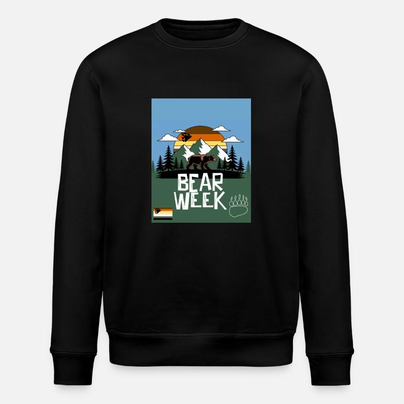 Bärenwoche - Stanley/Stella Unisex Bio-Sweatshirt ROLLER - Schwarz