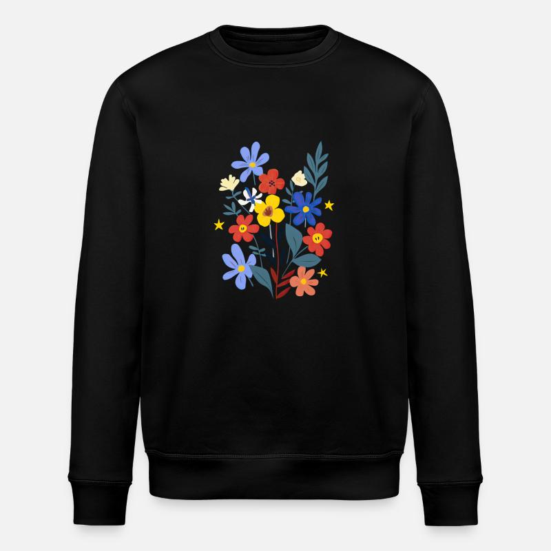 Le pouvoir des fleurs - Sweat bio ROLLER Stanley/Stella Unisexe - noir
