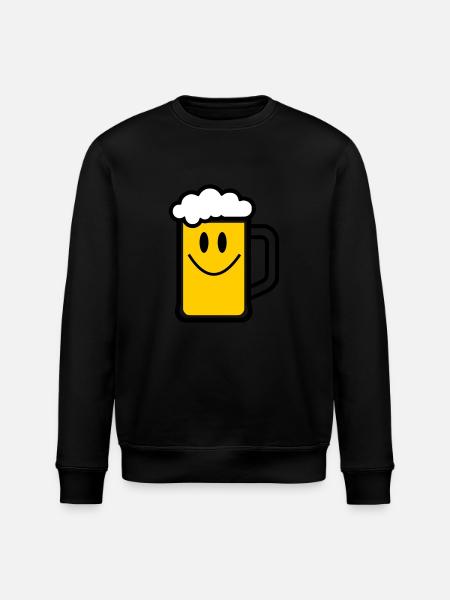 Beer face - Stanley/Stella ROLLER Unisex Organic Sweatshirt - black