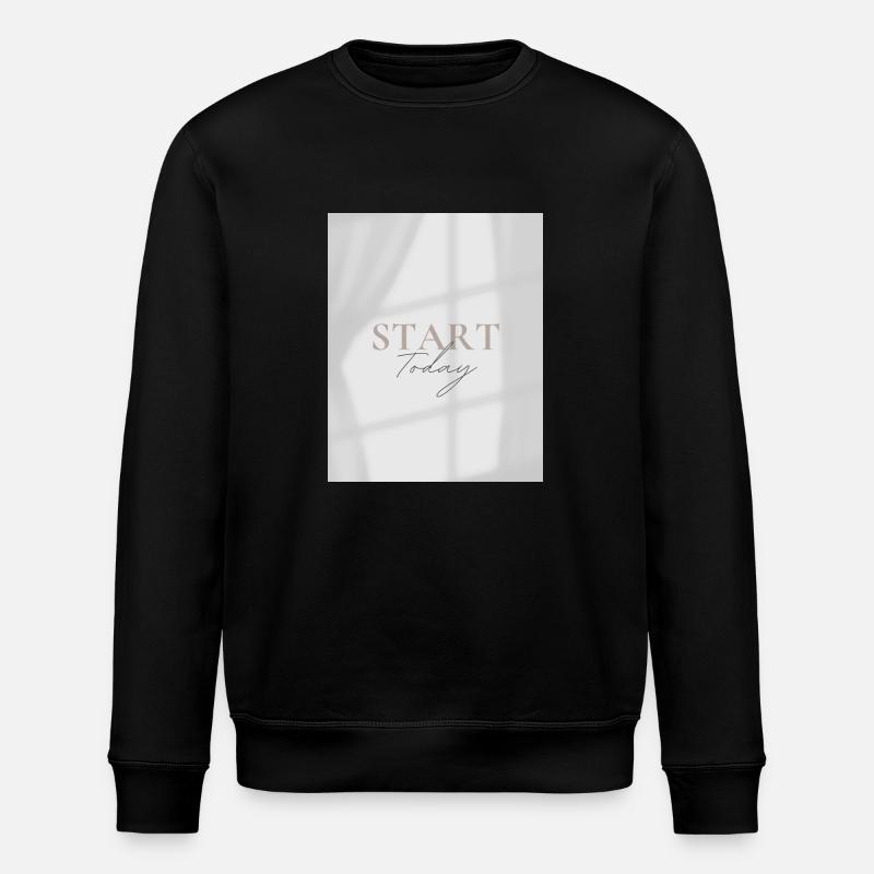 START TODAY - Stanley/Stella ROLLER Unisex Organic Sweatshirt - black