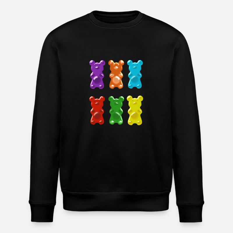 gummibärchen,bärchen,süß - Stanley/Stella Unisex Bio-Sweatshirt ROLLER - Schwarz