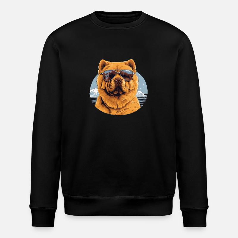 Chow Chow 2 - Stanley/Stella ROLLER Unisex Organic Sweatshirt - black