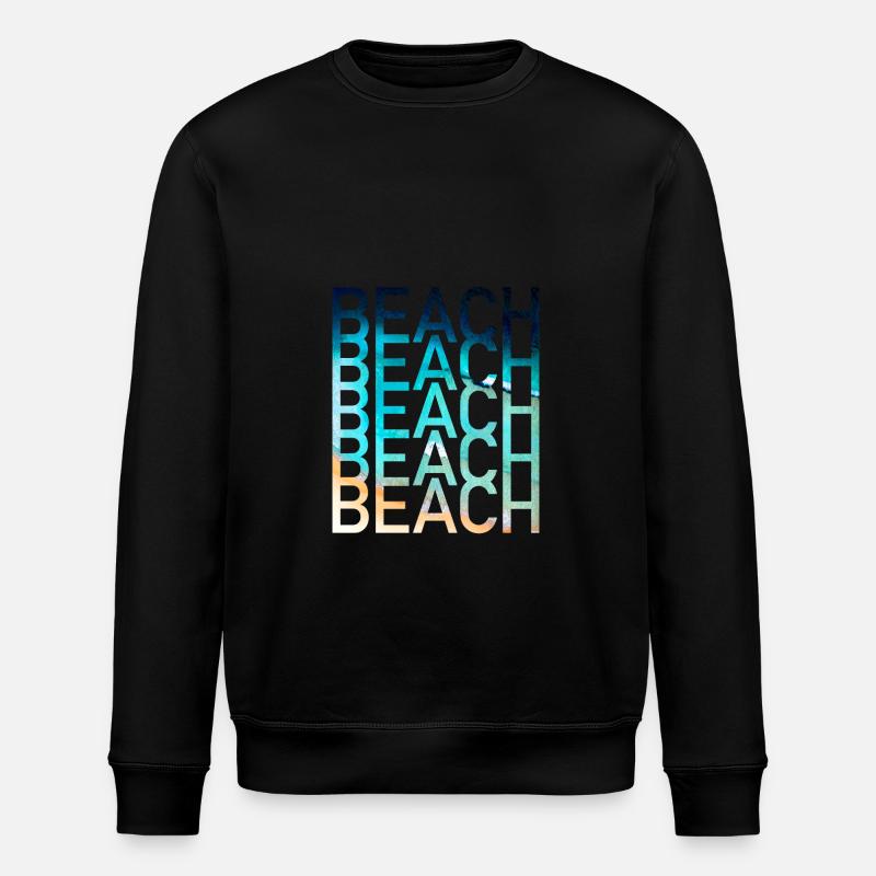Beach Summer - Stanley/Stella ROLLER Unisex Organic Sweatshirt - black
