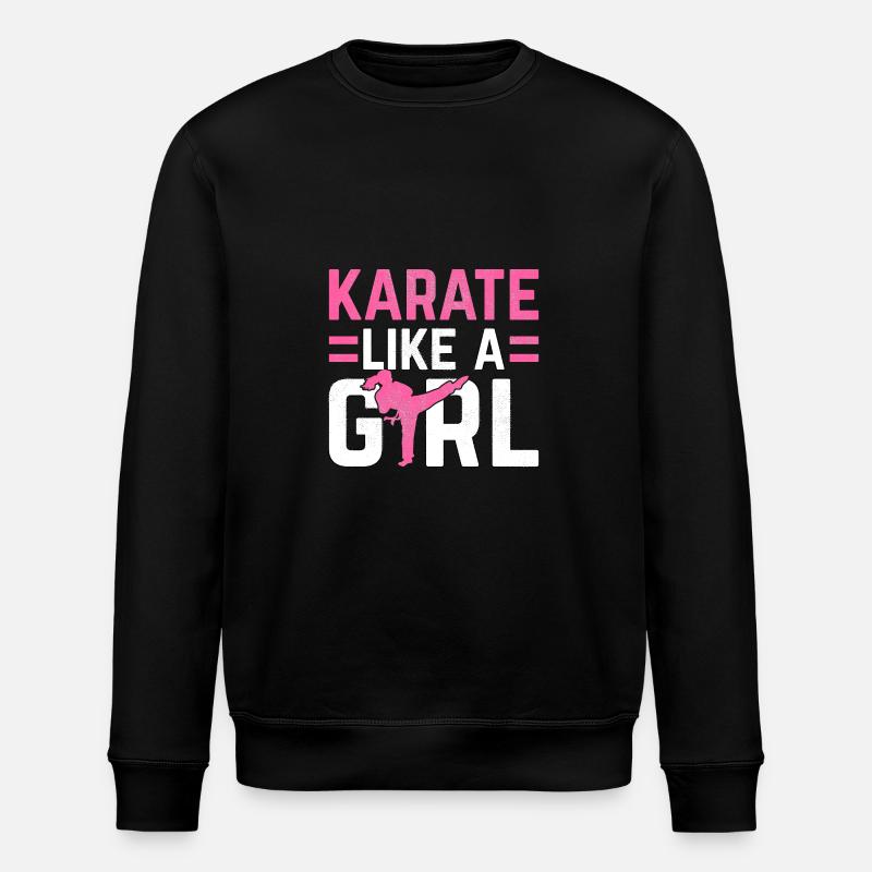 Le karaté comme une fille - Sweat bio ROLLER Stanley/Stella Unisexe - noir