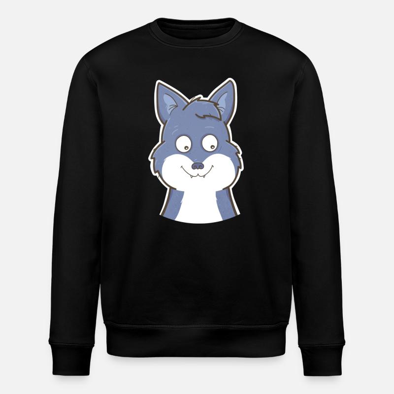 Wolf - Stanley/Stella ROLLER Unisex Organic Sweatshirt - black