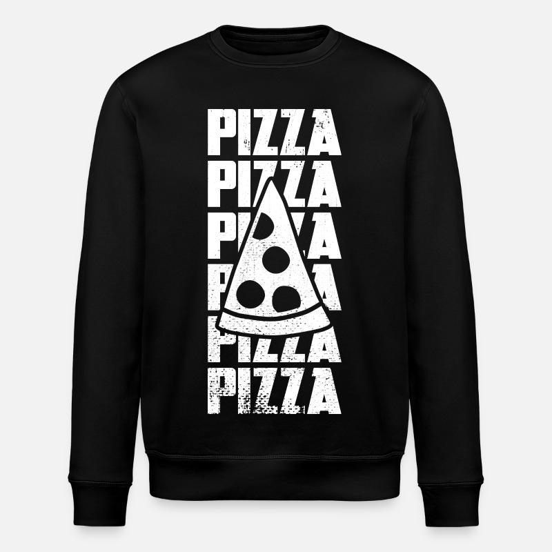Tranche de pizza - Sweat bio ROLLER Stanley/Stella Unisexe - noir