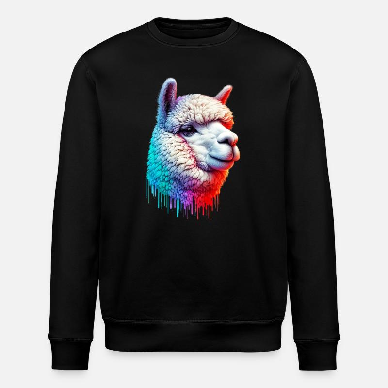 Alpaca - Stanley/Stella ROLLER Unisex Organic Sweatshirt - black