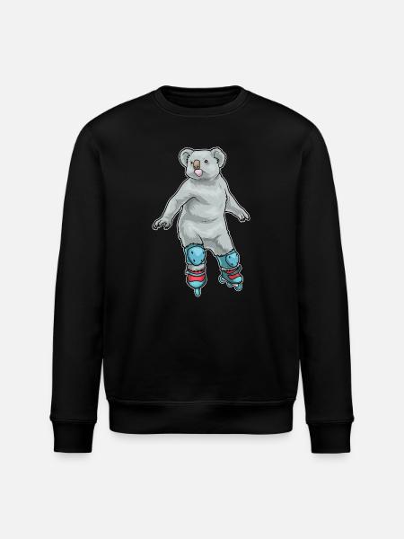 Koala Inline skating Inline skates - Stanley/Stella Unisex Bio-Sweatshirt ROLLER - Schwarz